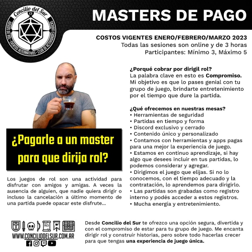 Catálogo de juegos para partidas con Master Pago